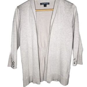 United States Sweaters Gray Open Front Cardigan Size PM